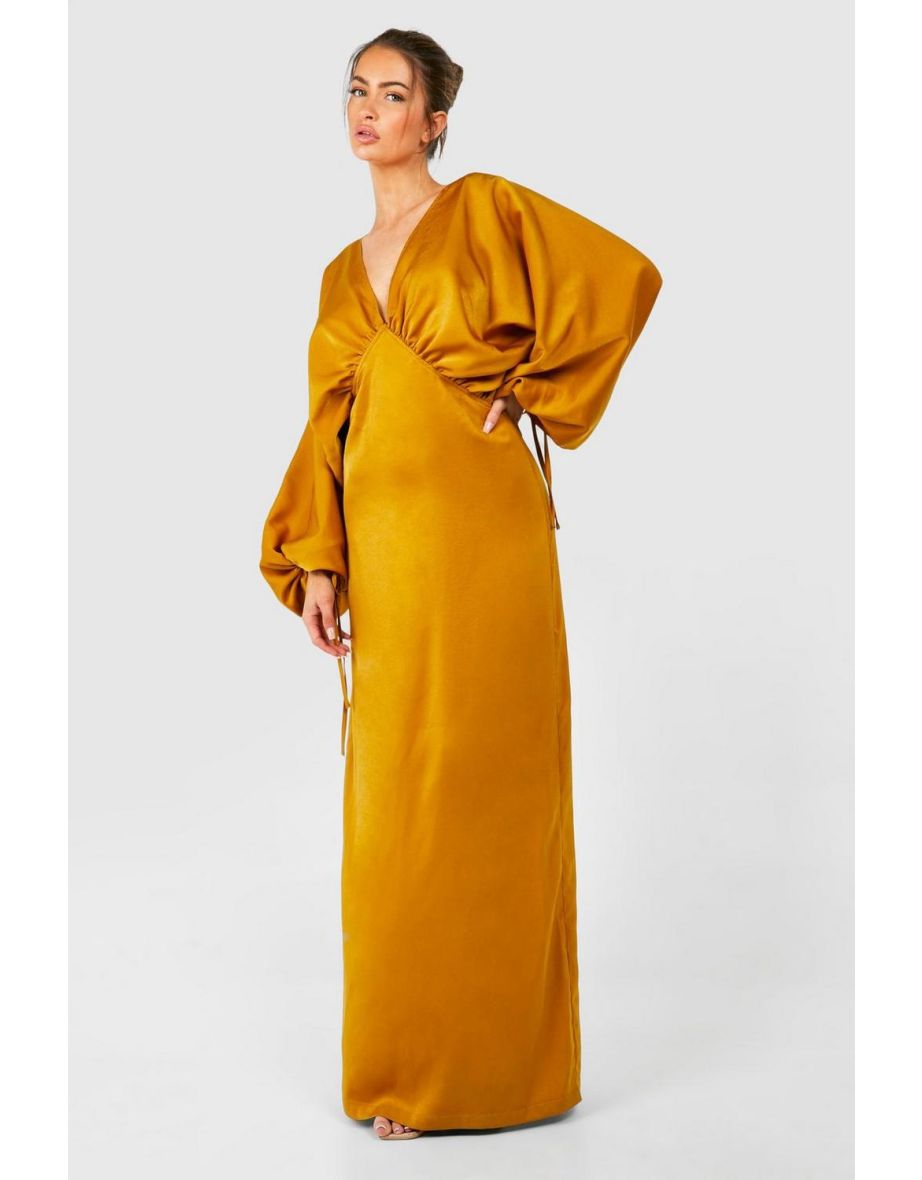 Maxi dress mustard yellow best sale