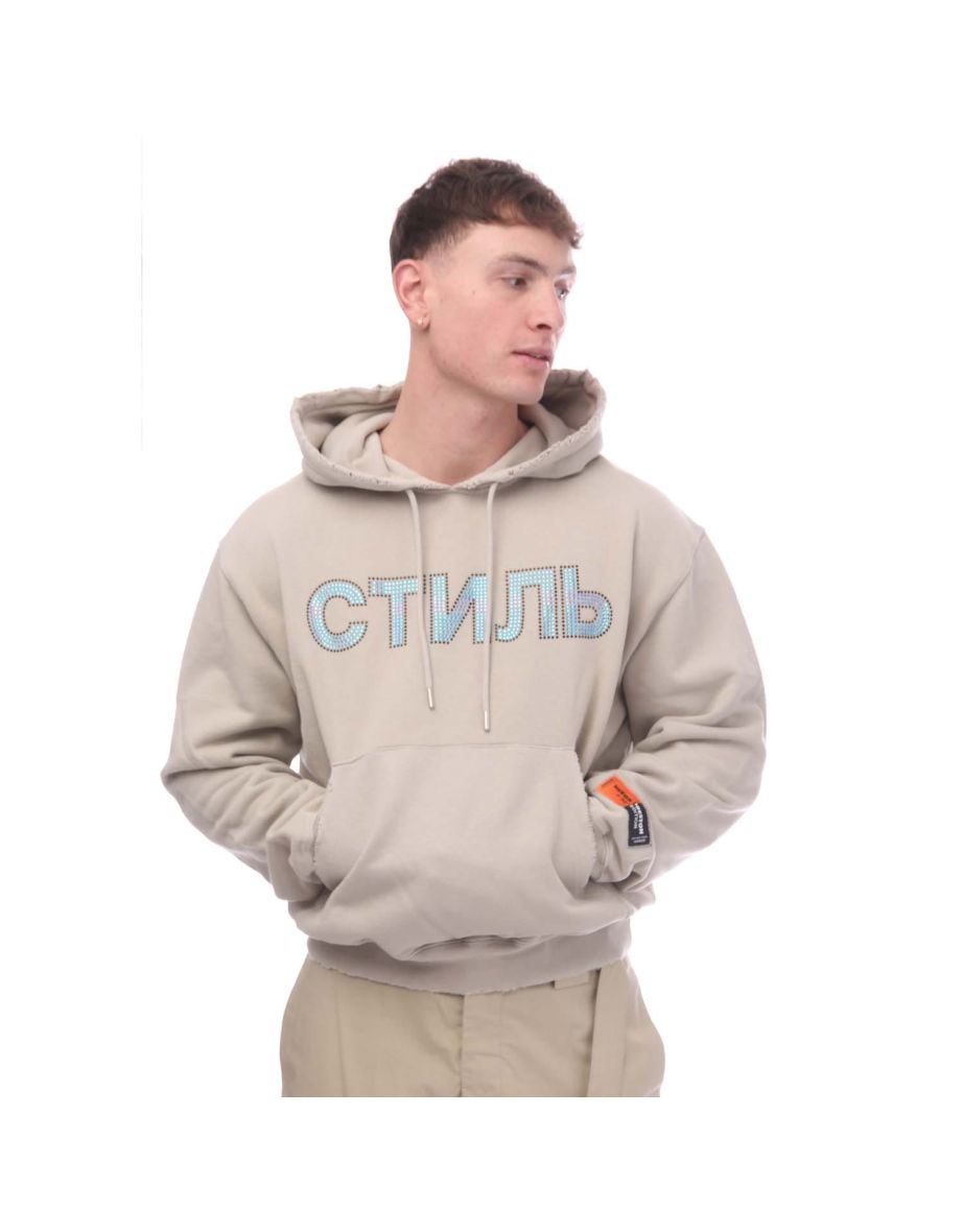 Men's Heron Preston CTNMB Hoodie in Grey - 3