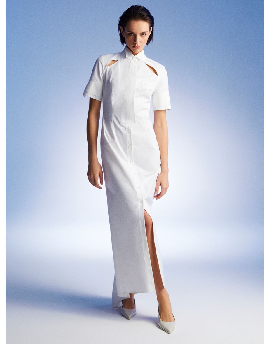 Window Detailed Tailed Dress