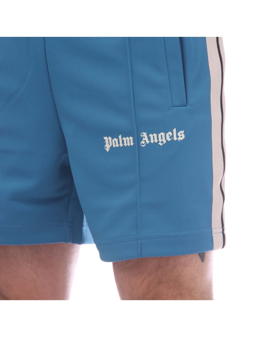 Men's Palm Angels Track Shorts in Blue - 2