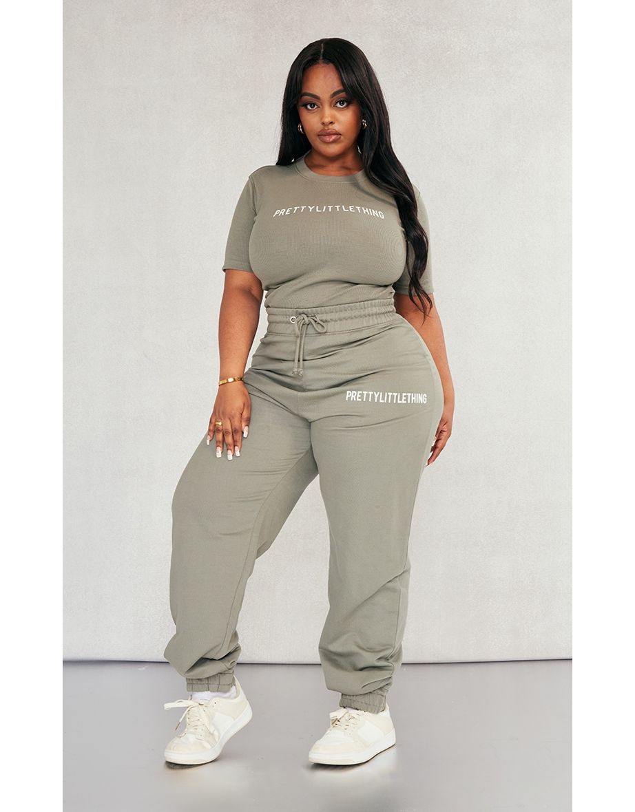 High waisted joggers plus size sale