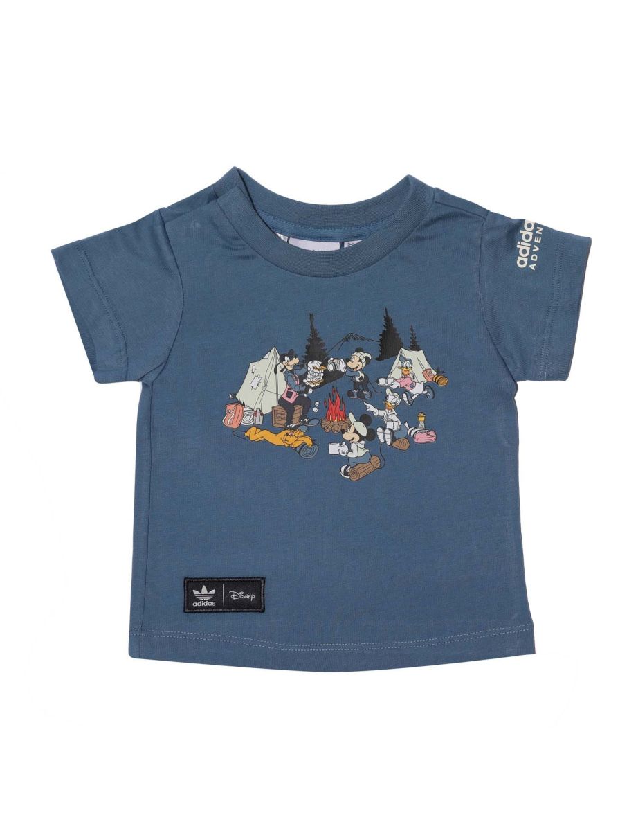 Boy's adidas Originals Baby Disney Mickey and Friends T-Shirt in Blue