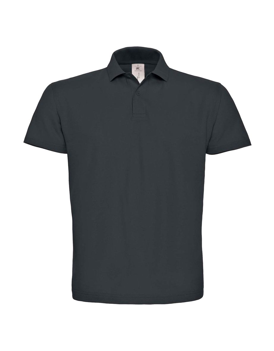 B&C ID.001 Mens Short Sleeve Polo Shirt - Anthracite