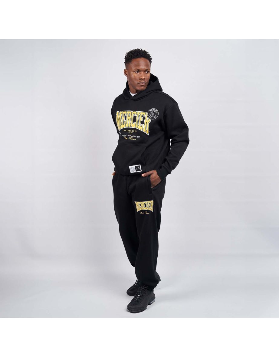 Men's Mercier Kansas Relaxed Hoodie in Black - 4