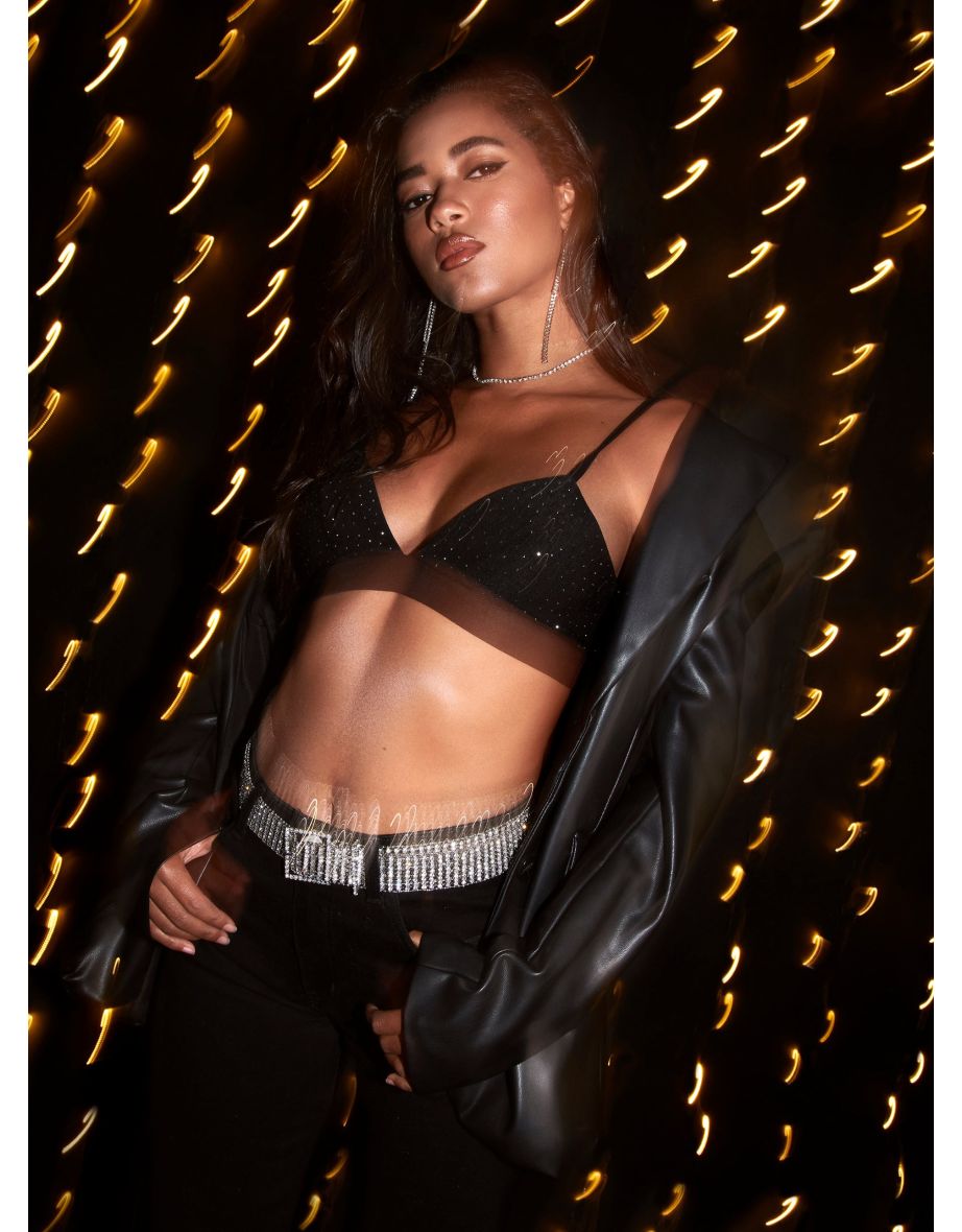 Diamante Bralette Top - 4