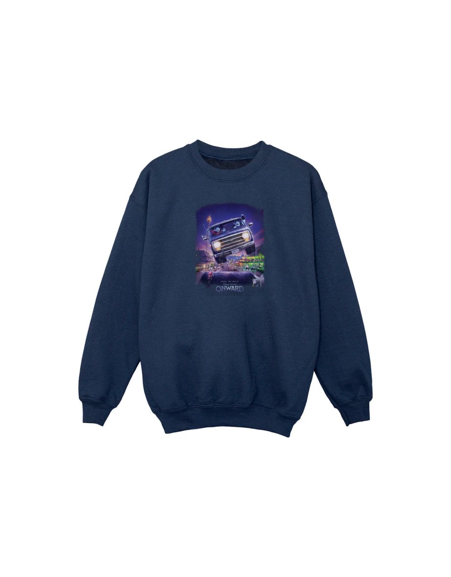 Disney Boys Onward Gwniver Poster Sweatshirt - Navy Blue - 1