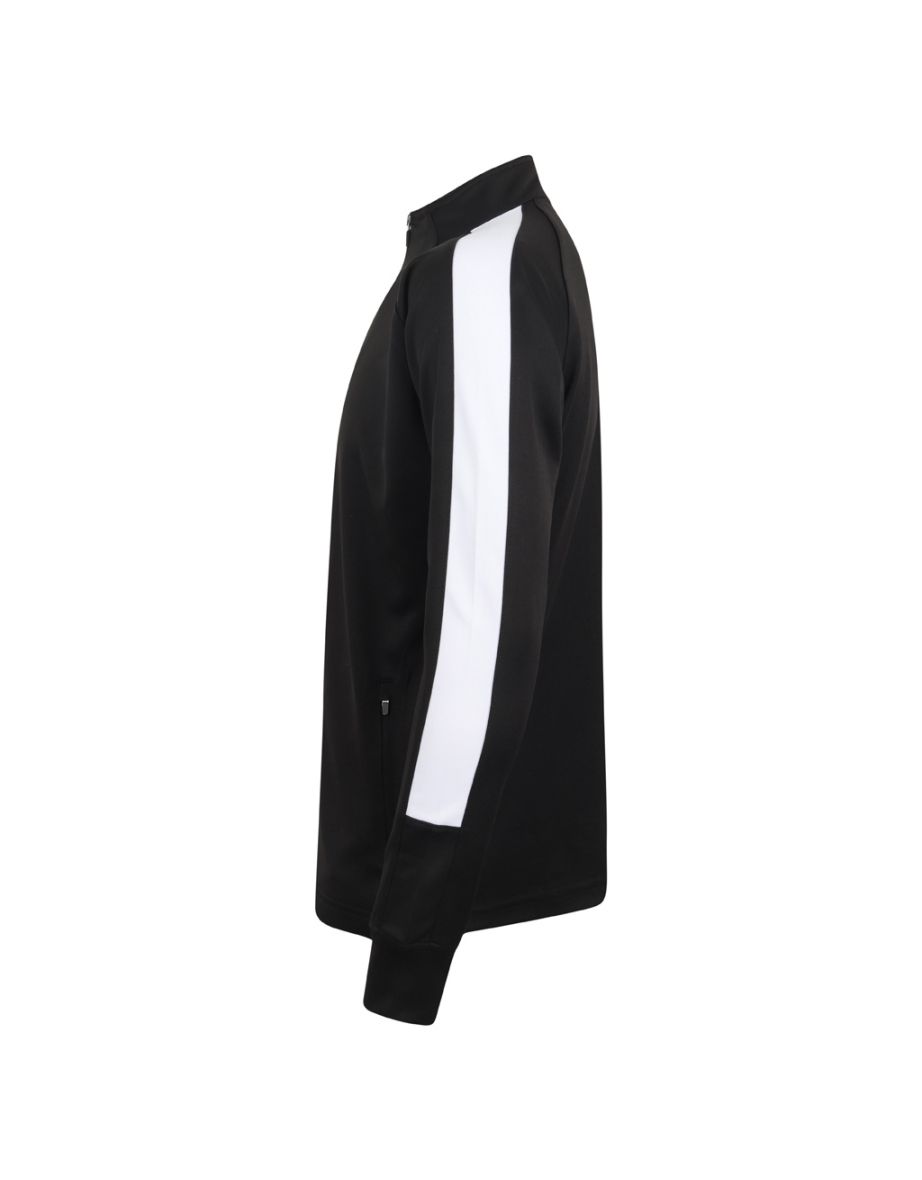 Finden And Hales Mens Knitted Tracksuit Top - Black/White - 1