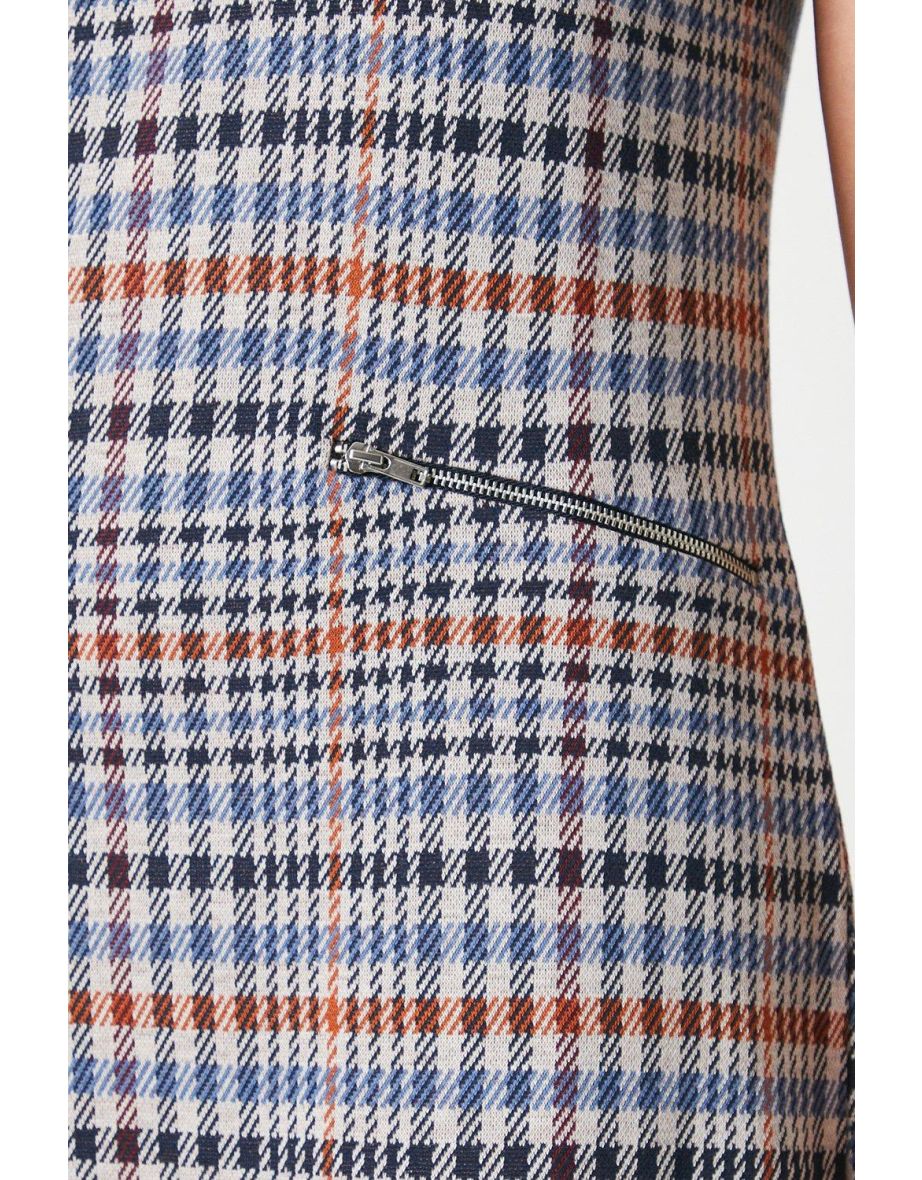 Check Jacquard Tunic Dress - 3