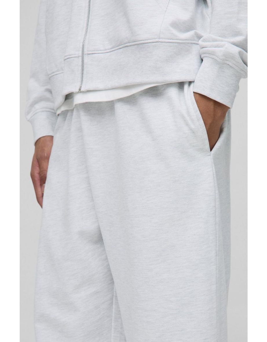 Oversized Fit Basic Lightweight Jogger - grey marl - 2
