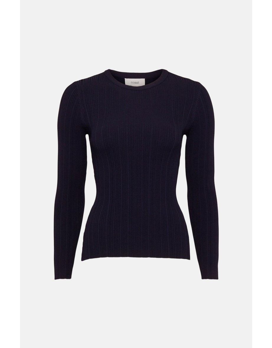 Rib Crew Neck Jumper - 3