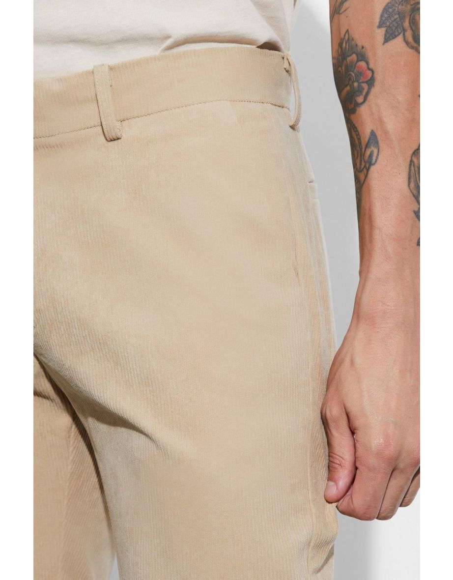 Skinny Fit Corduroy Tailored Trouser - ecru - 2