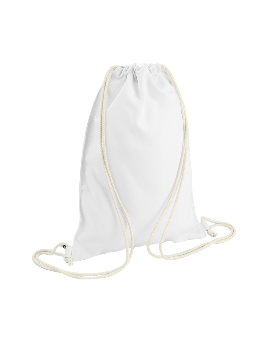 Bagbase Sublimation Gymsac / Drawstring Bag (5 Litres) - White