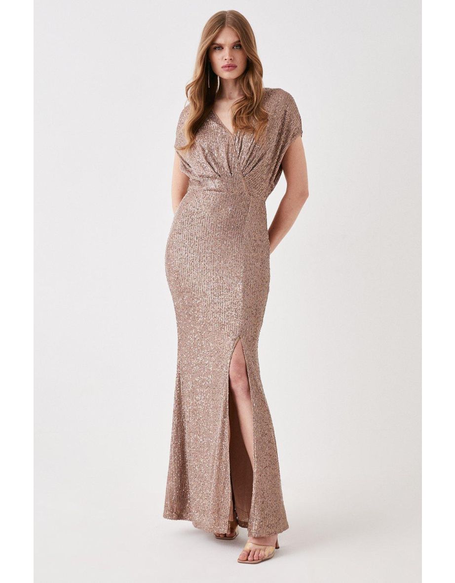 Batwing shop evening dress