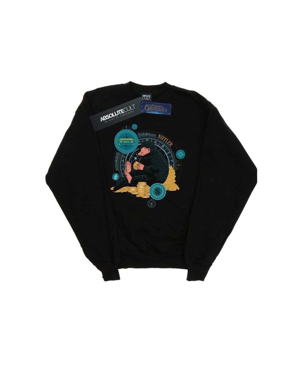 Fantastic Beasts Girls Sitting Niffler Sweatshirt - Black