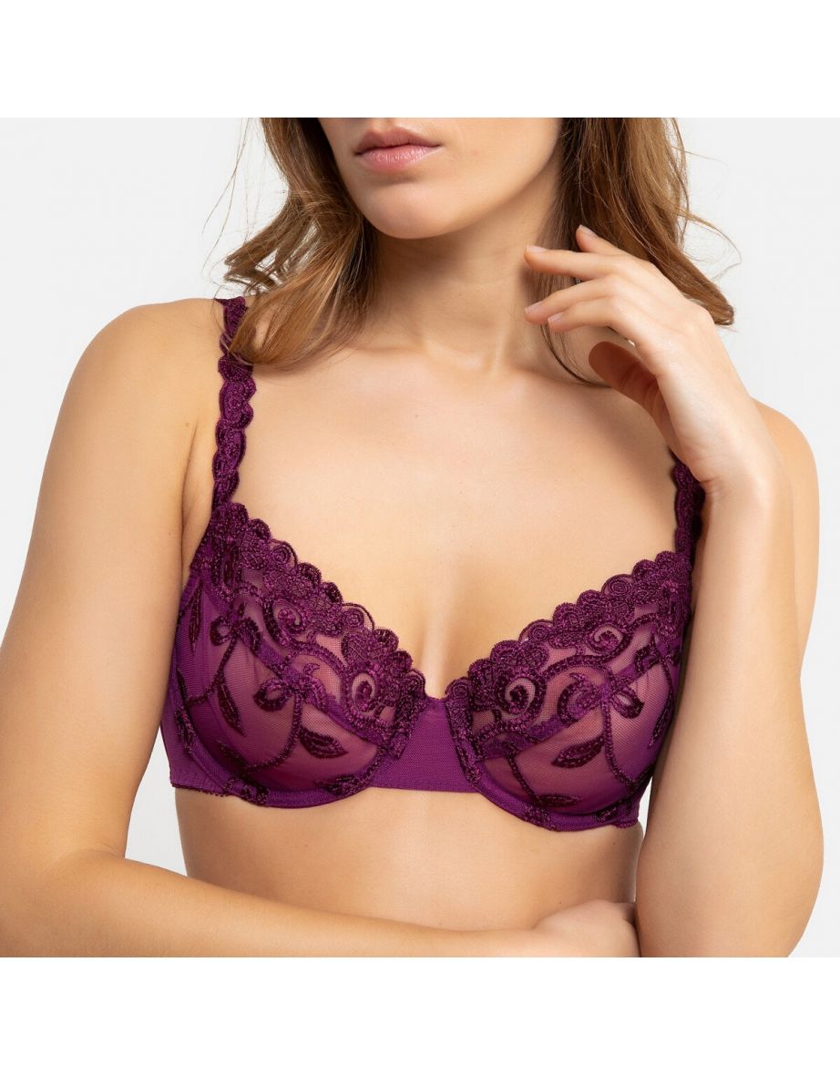 Full Cup Underwired Bra in Embroided Tulle