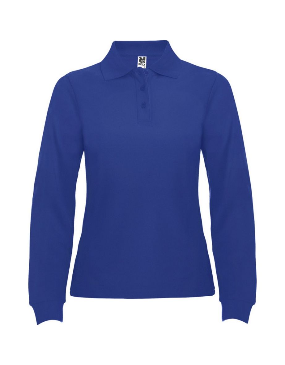 Roly Womens/Ladies Estrella Long-Sleeved Polo Shirt - Royal Blue