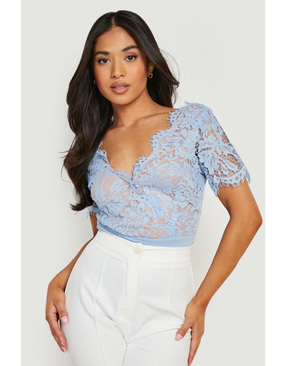 Premium Eyelash Lace Bodysuit