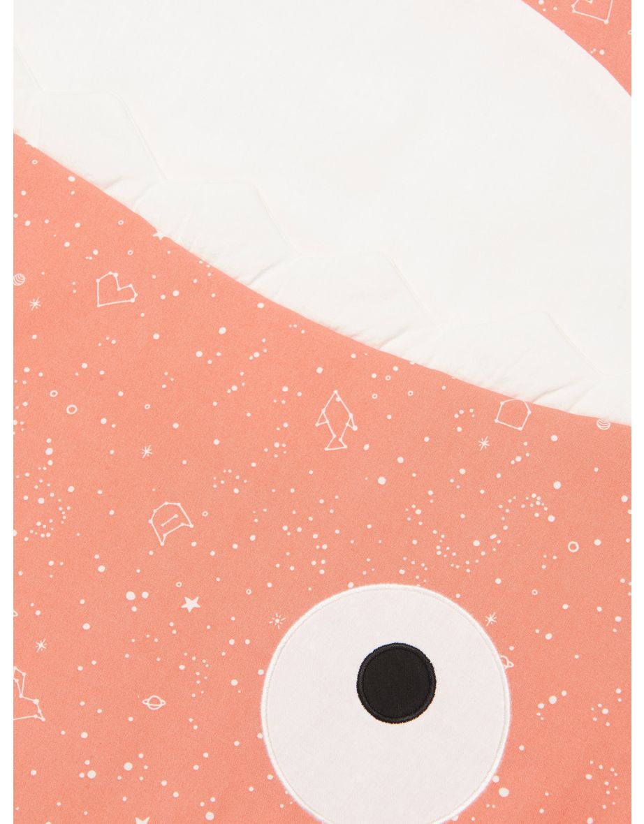 Baby Constellations Summer Shark Sleeping Bag in Coral - 3