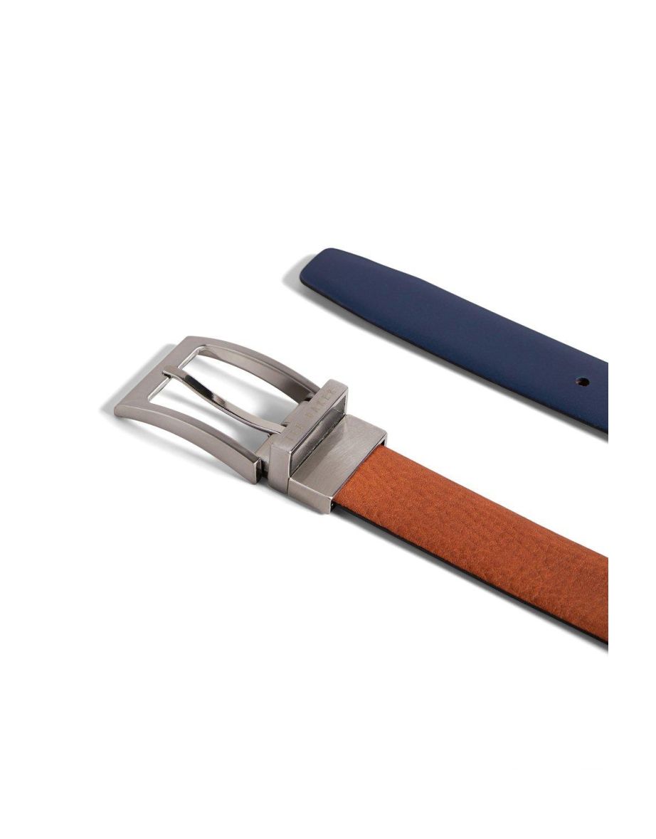 KARMER REVERSIBLE SPLIT BOVINE LEATHER BELT TAN - tan - 2