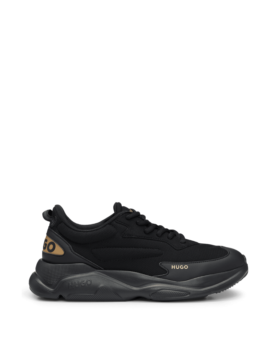 Men's Hugo Boss Leon Running Trainers in Black