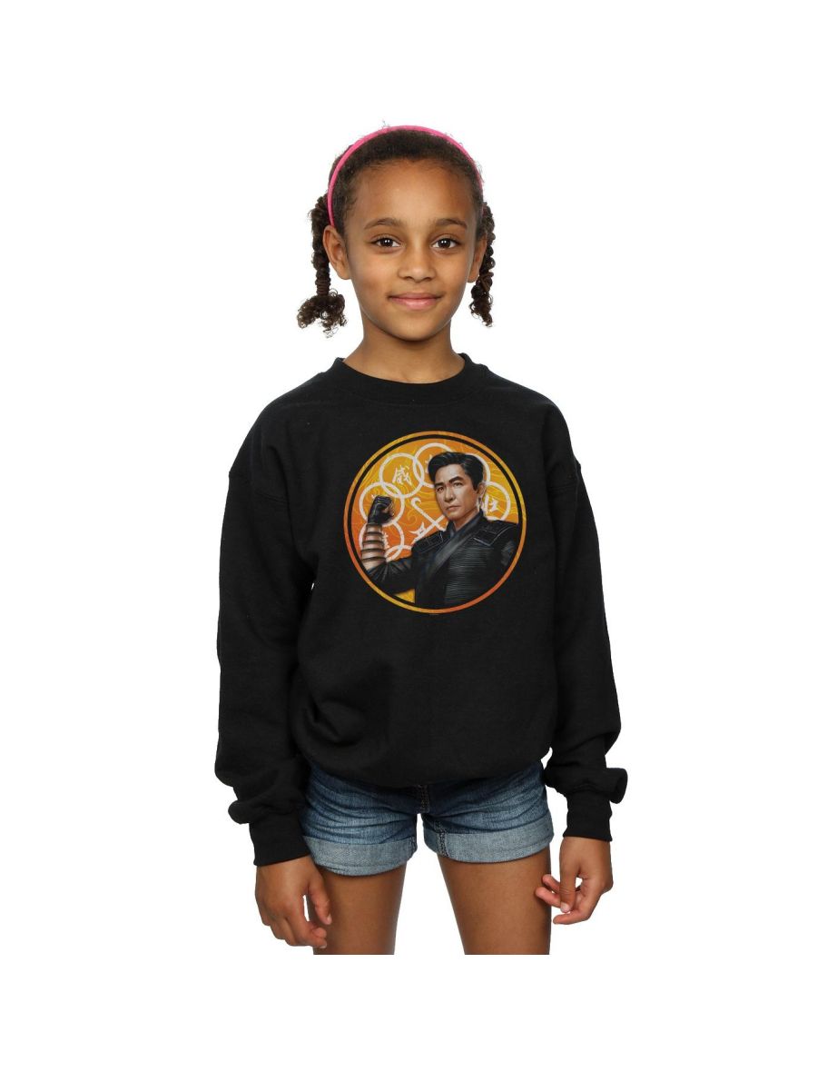 Marvel Girls Shang-Chi And The Legend Of The Ten Rings Ten Ring Pose Sweatshirt - Black