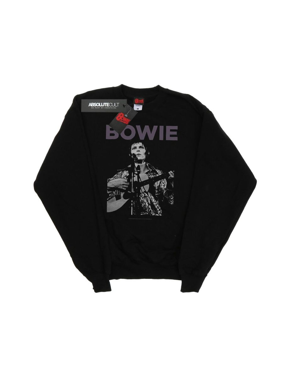 David Bowie Boys Rock Poster Sweatshirt - Black