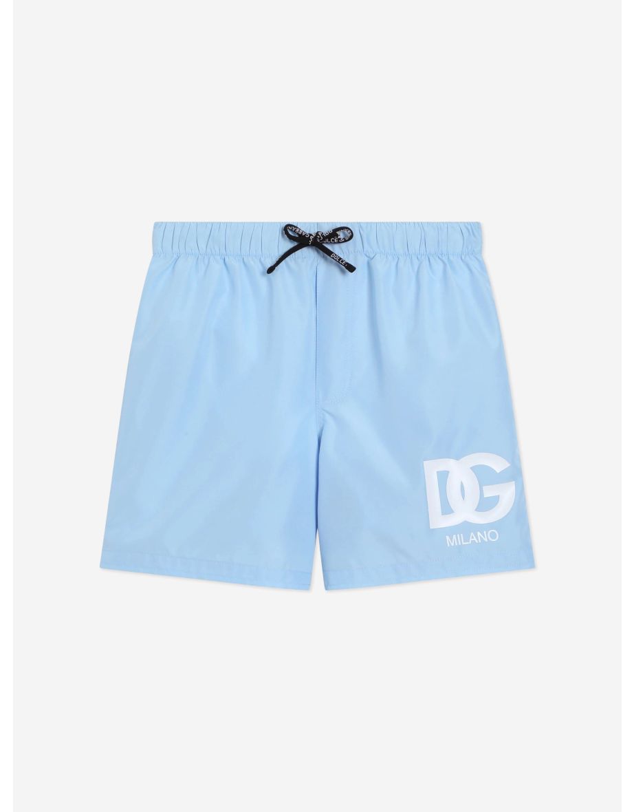Boys Logo Swim Shorts in Blue