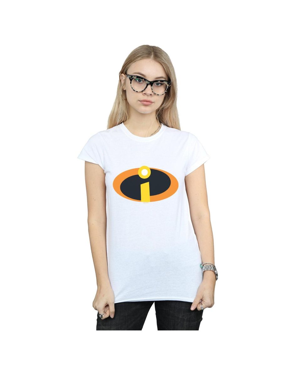 Disney Womens/Ladies The Incredibles Costume Logo Cotton T-Shirt - White