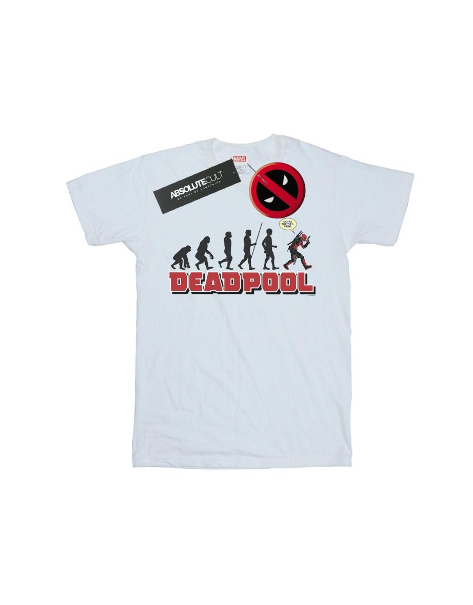 Marvel Mens Deadpool Evolution T-Shirt - White