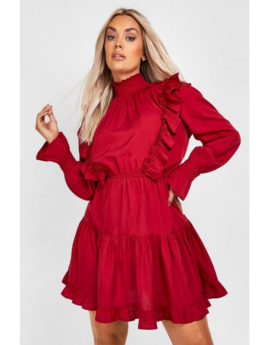 Berry skater hot sale dress