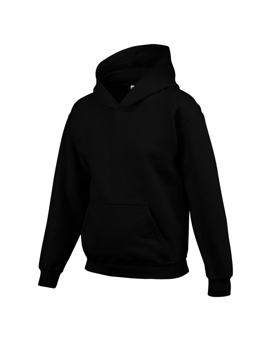 Gildan Childrens/Kids Heavy Blend Hoodie - Black - 2