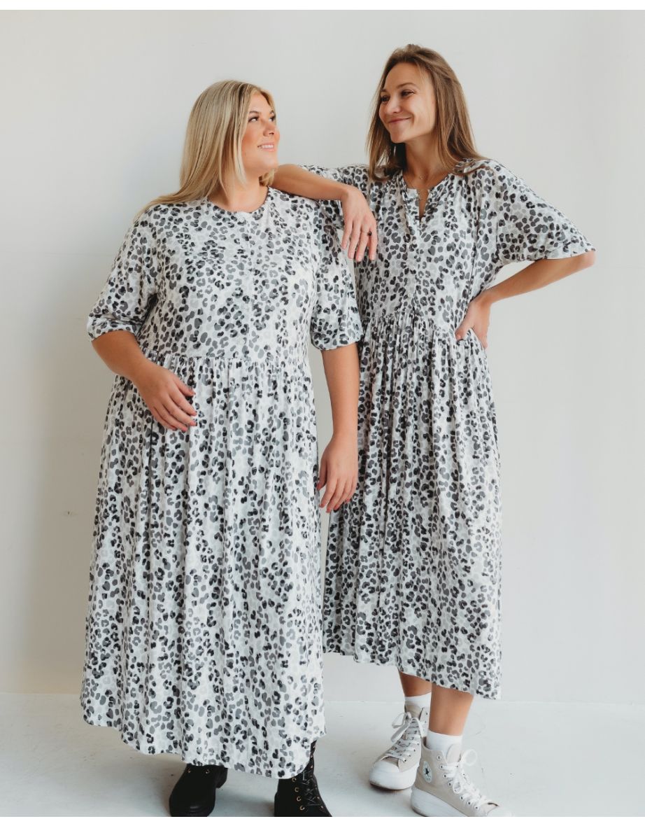 Oversized leopard print clearance dress