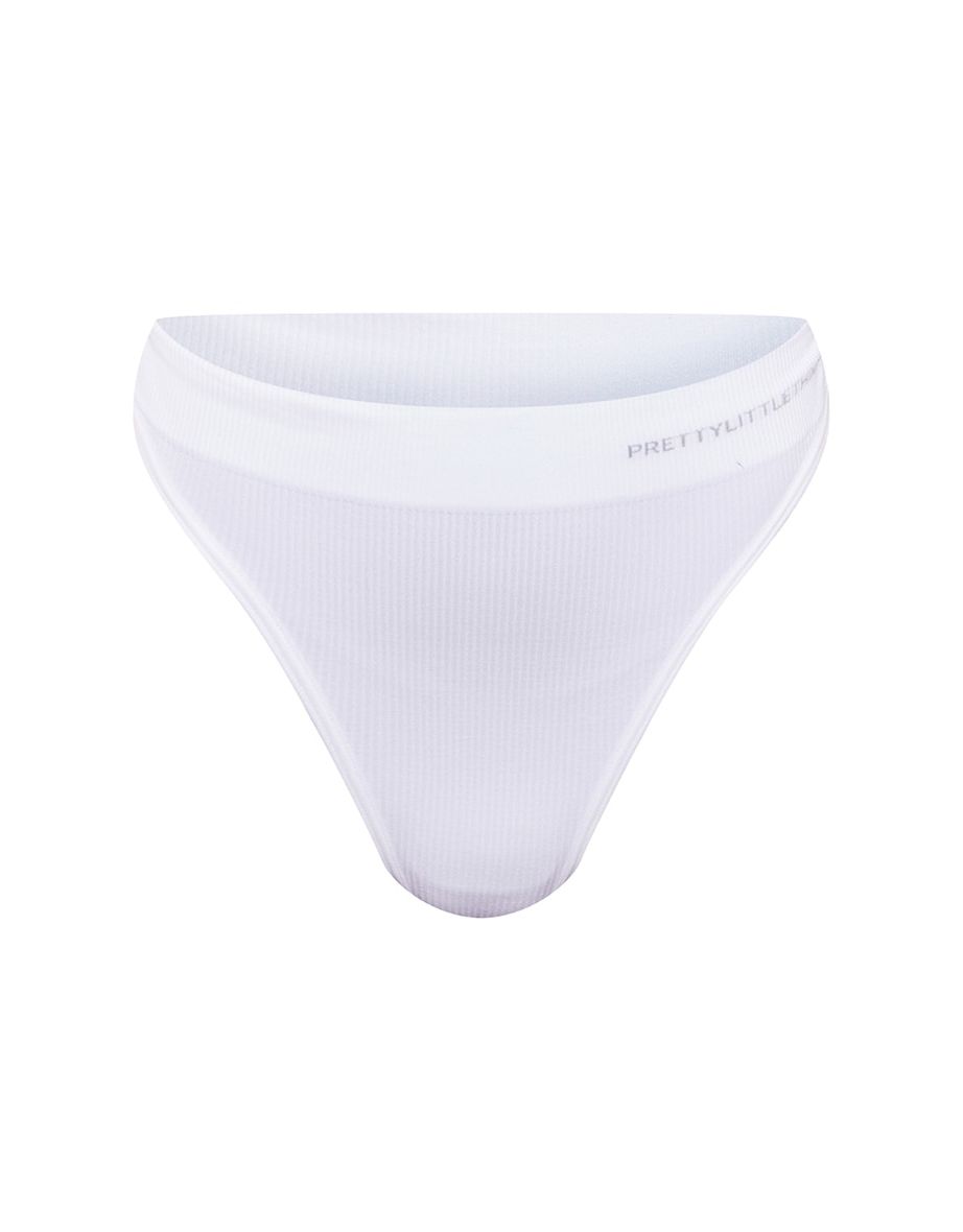 PRETTYLITTLETHING White Recycled Seamless Highwaisted Thong - 4