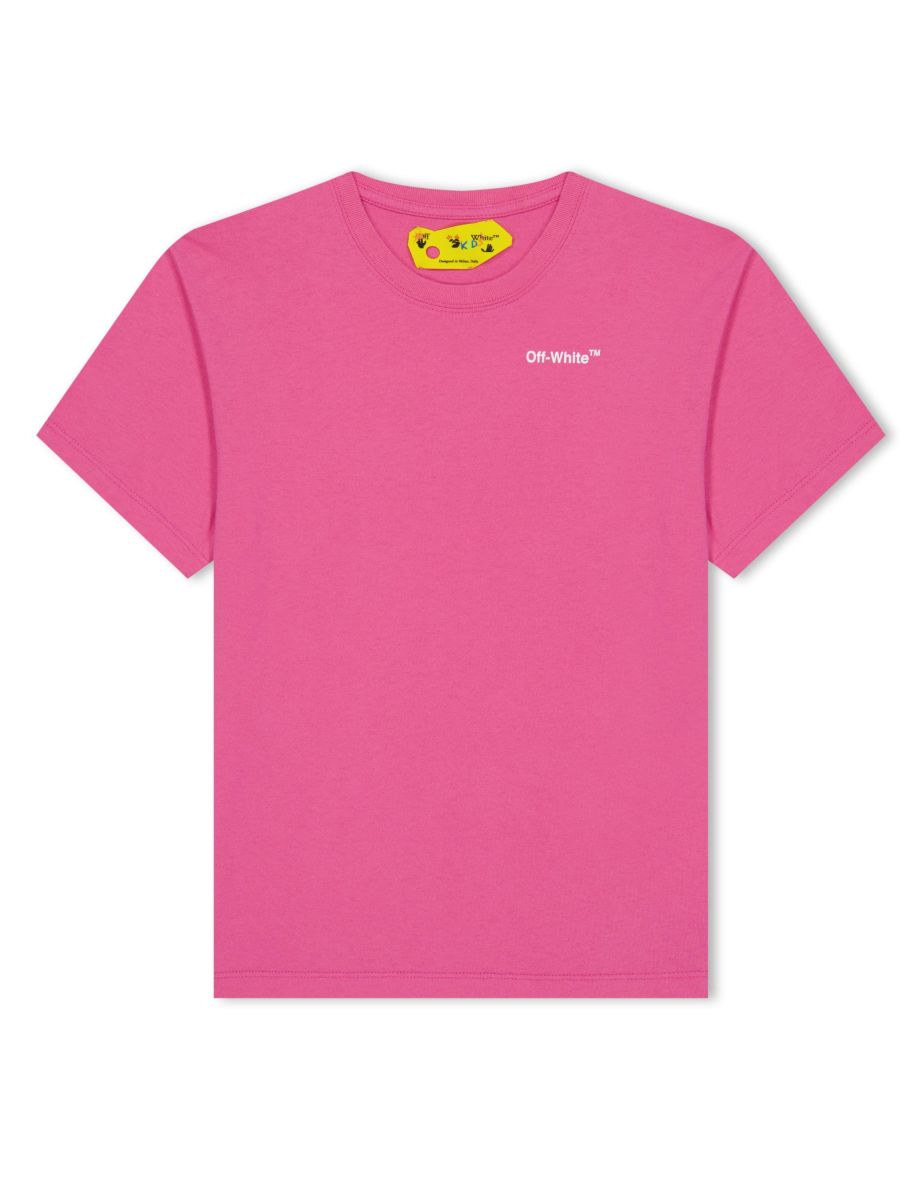 Girl's Off White Juniors Rubber Arrow T-Shirt in Pink