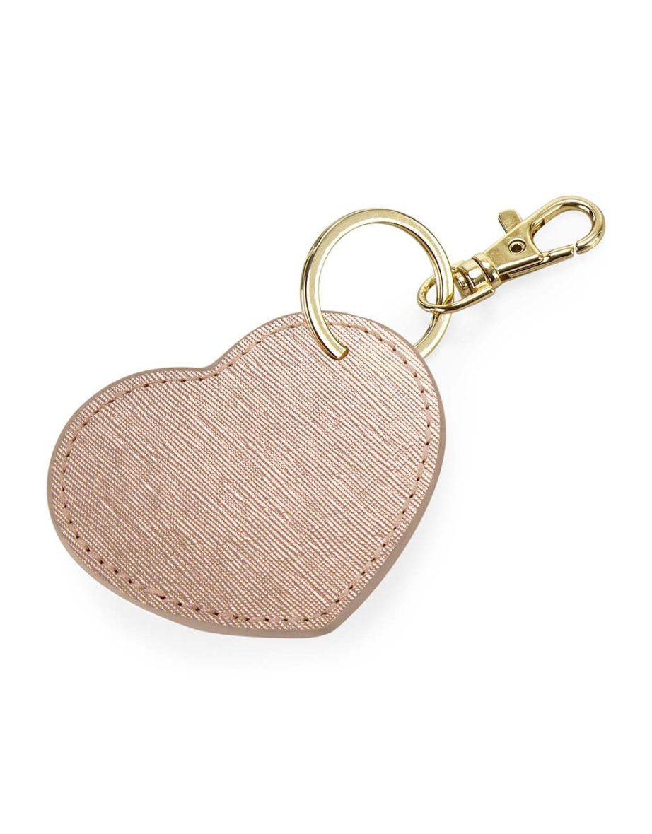 Bagbase Boutique Heart Key Clip - Rose Gold