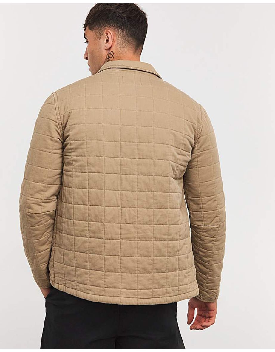 Cotton Square Quilted Shacket - 3