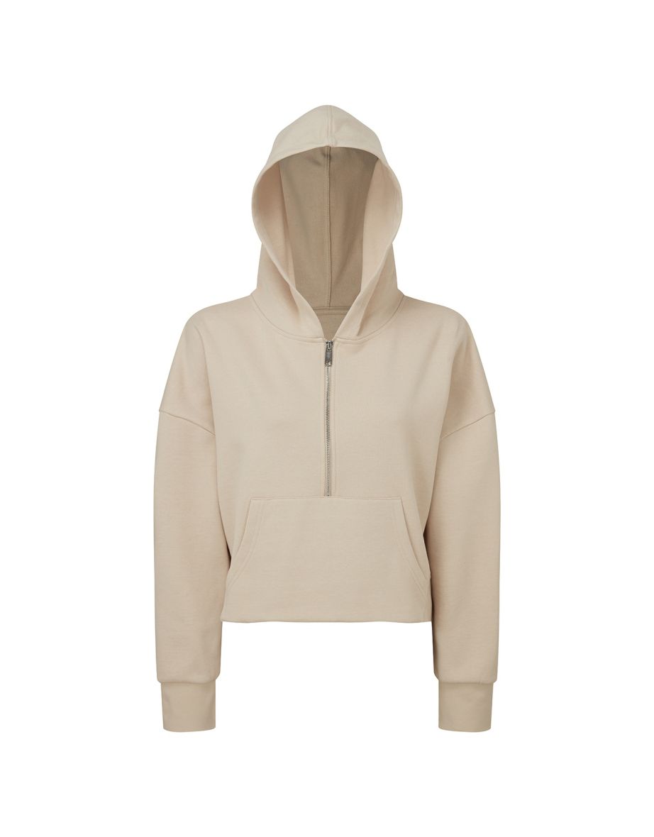 Shop TriDri Womens Ladies Half Zip Hoodie Nude Online in Iraq VogaCloset