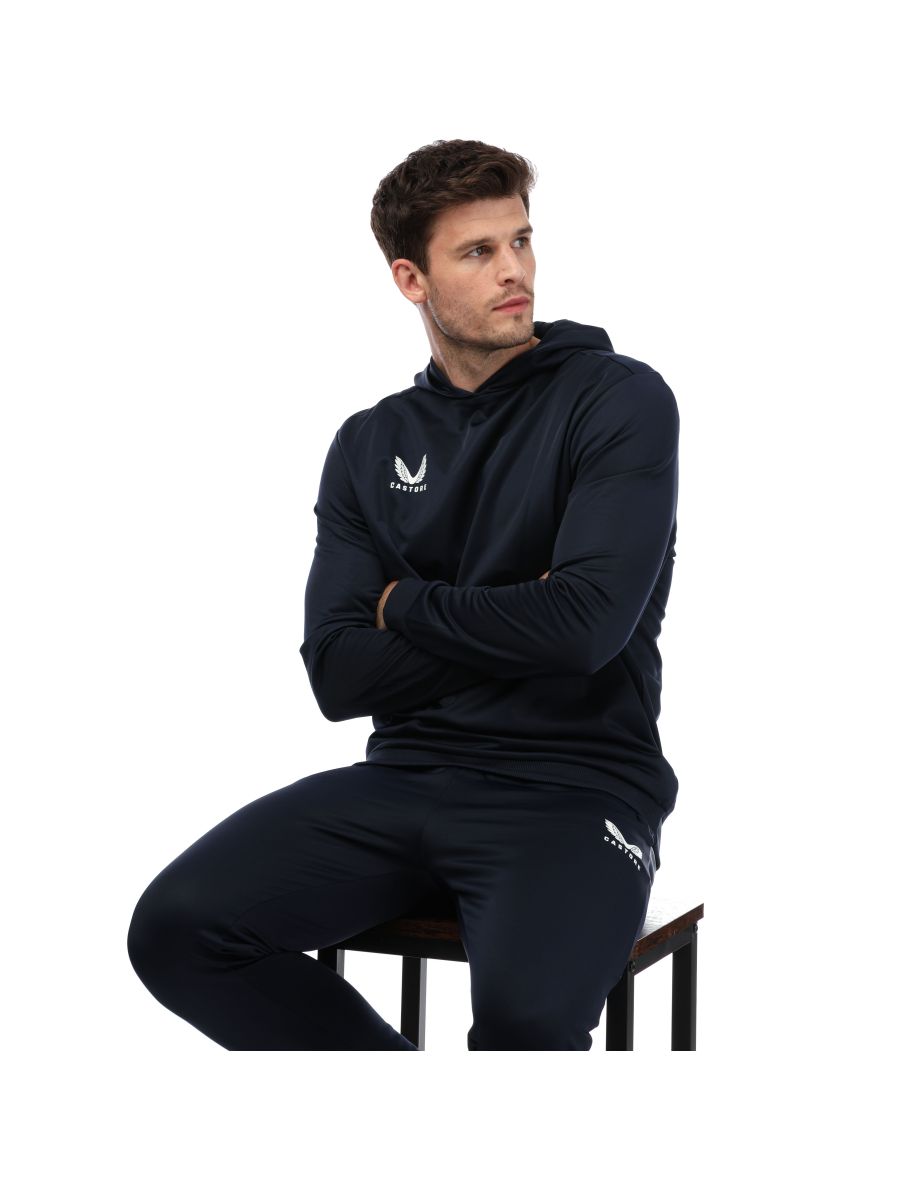 Men's Castore Logo Hoody in Blue - 3