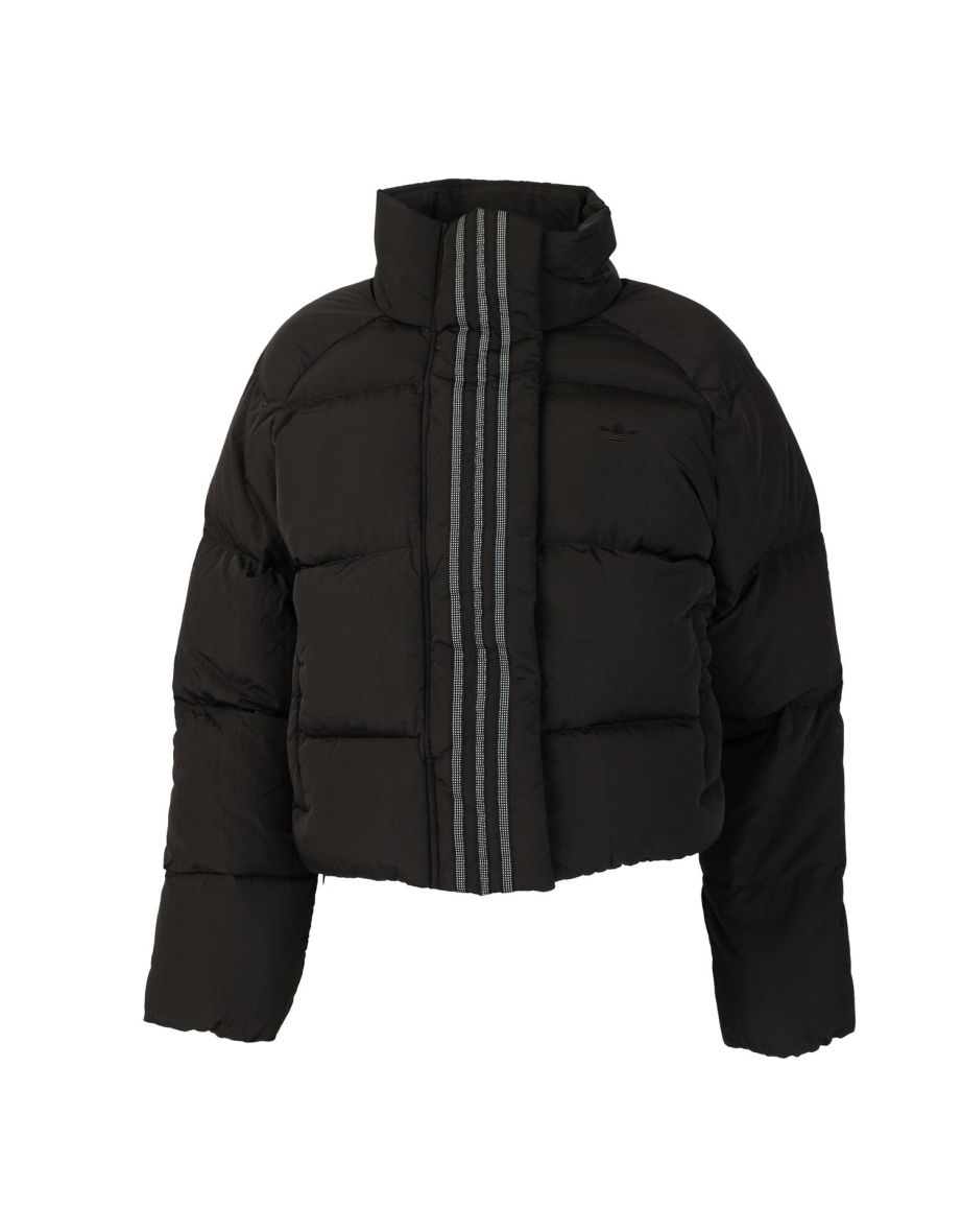 Adidas originals short down filled jacket in on sale black