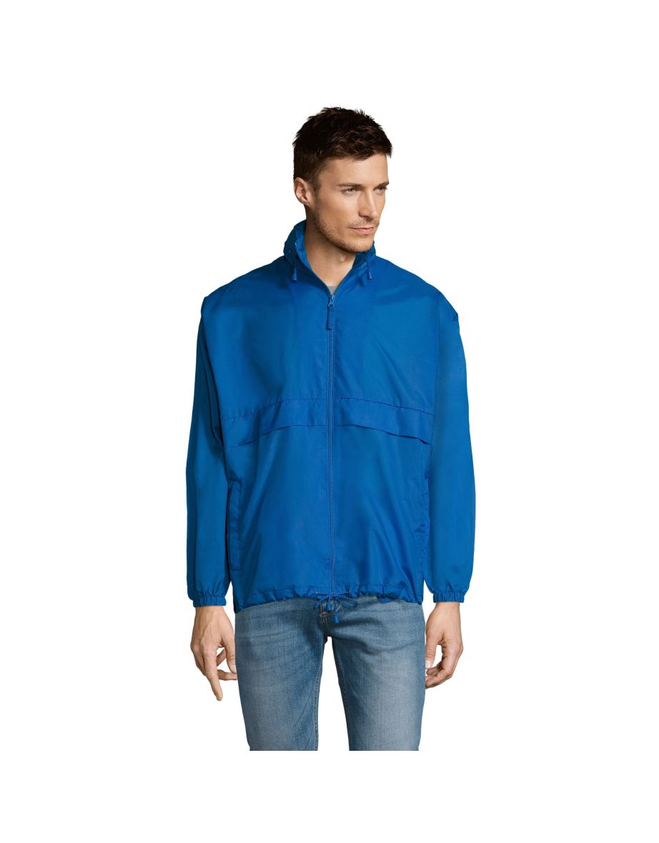 SOLS Surf Windbreaker Lightweight Jacket - Royal Blue
