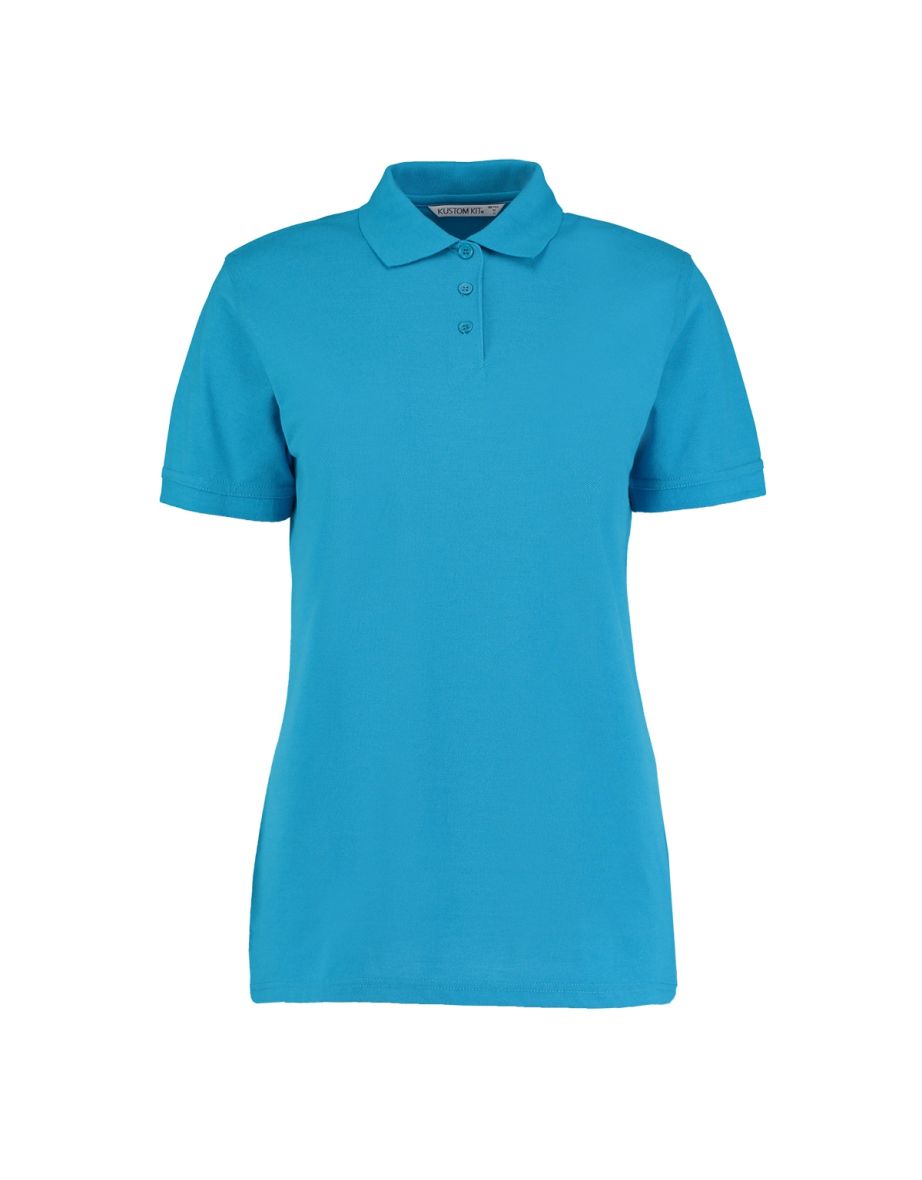 Kustom Kit Ladies Klassic Superwash Short Sleeve Polo Shirt - Turquoise