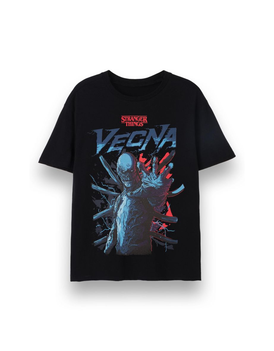 Stranger Things Mens Vecna Short-Sleeved T-Shirt - Black