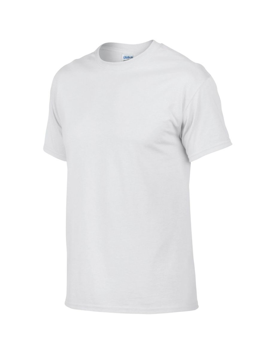 Gildan DryBlend Adult Unisex Short Sleeve T-Shirt - White - 3