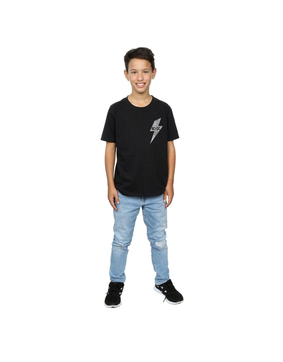 AC/DC Boys Lightning Bolt T-Shirt - Black - 3