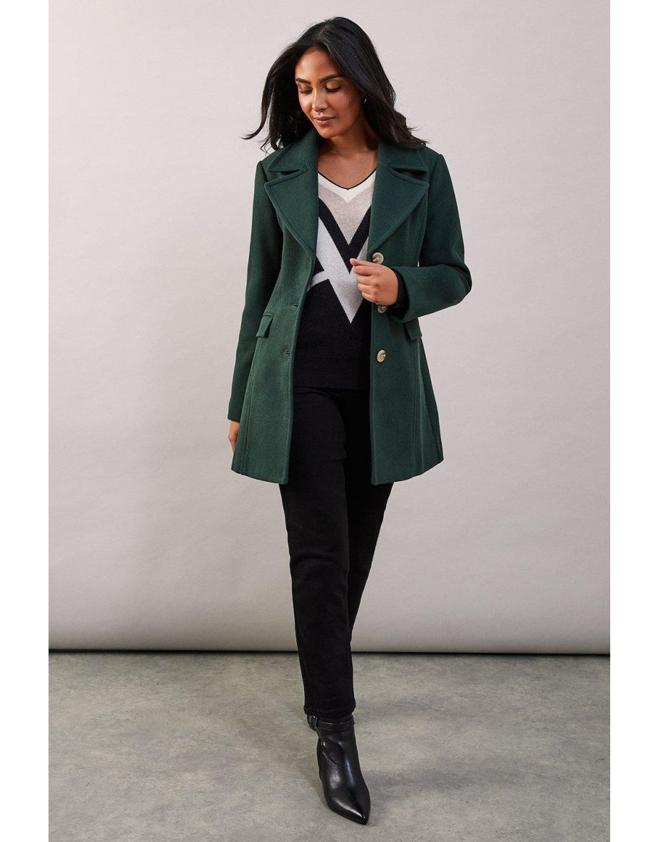 Petite fitted coat best sale