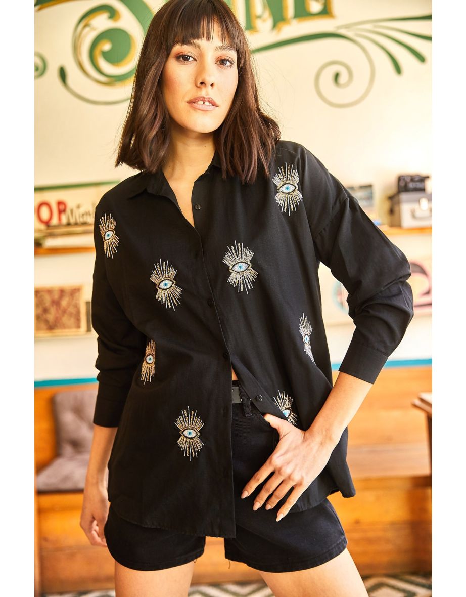 Shirt - Black - Oversize