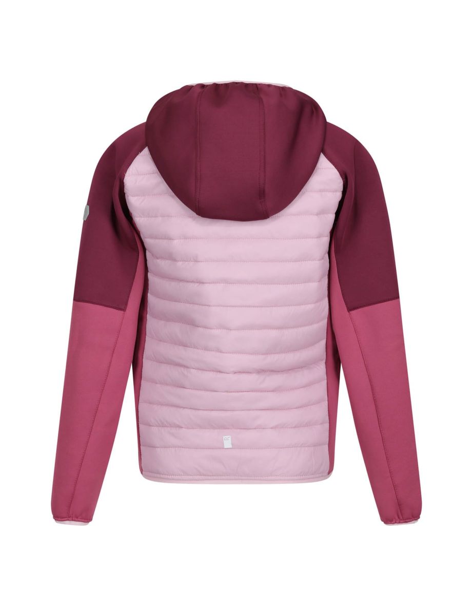 Boy's Regatta Juniors Kielder VI Hybrid Jacket in Purple - 3