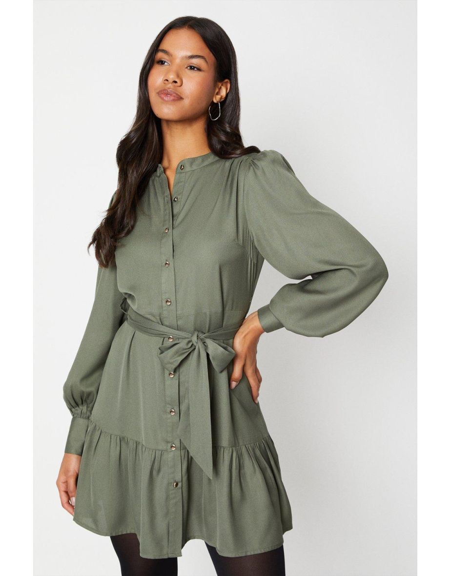 Dorothy perkins khaki shirt clearance dress