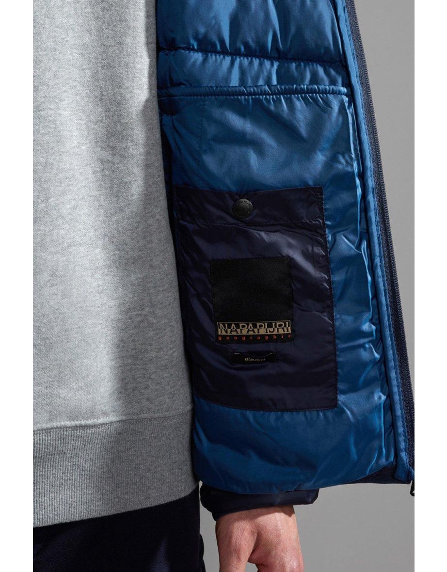 Aerons H3 Hood Padded Jacket Blu Marine Navy - 3