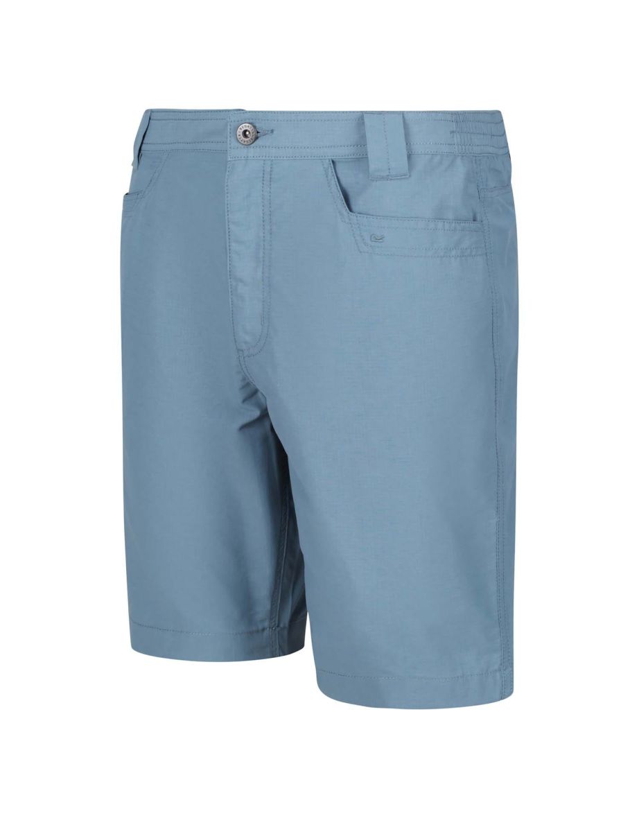 Men's Regatta Delgado Lightweight Coolweave Shorts in Blue